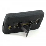 Wholesale LG F60 Armor Hybrid Kickstand Case (Black)